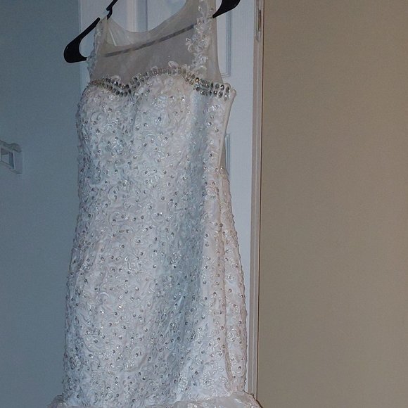 Bedazzled Mermaid Wedding Dress - Picture 5 of 8